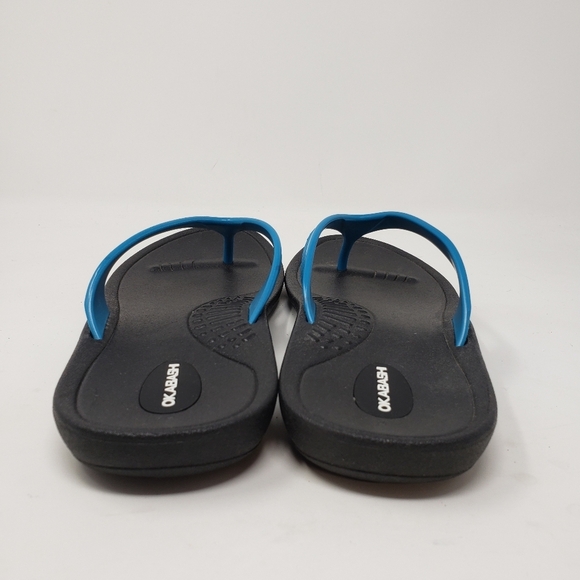 Okabashi Maui Recovery Sandals Flip Flops Thong Black Size L 9.5/10.5 - Picture 4 of 9